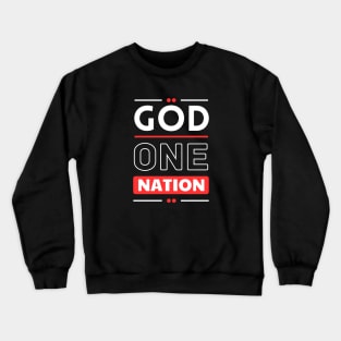 One Nation Under God | Christian Crewneck Sweatshirt